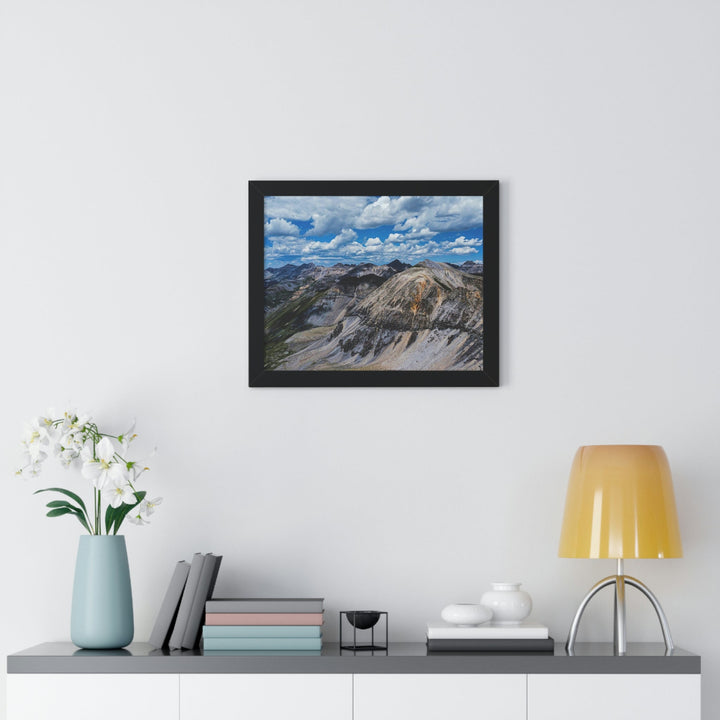 Imogene Pass From the Air - Framed Print - Visiting This World