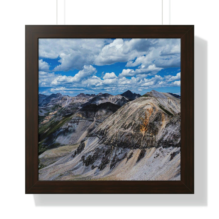 Imogene Pass From the Air - Framed Print - Visiting This World