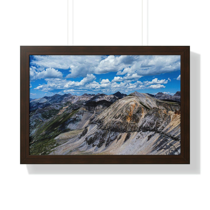 Imogene Pass From the Air - Framed Print - Visiting This World