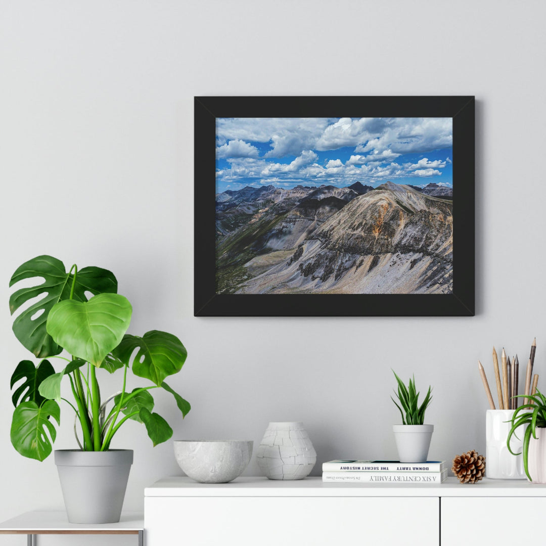 Imogene Pass From the Air - Framed Print - Visiting This World