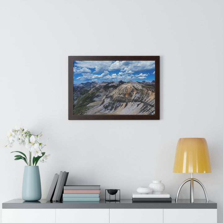 Imogene Pass From the Air - Framed Print - Visiting This World