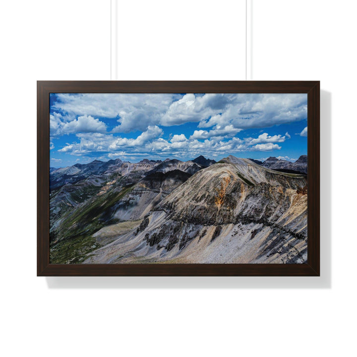 Imogene Pass From the Air - Framed Print - Visiting This World