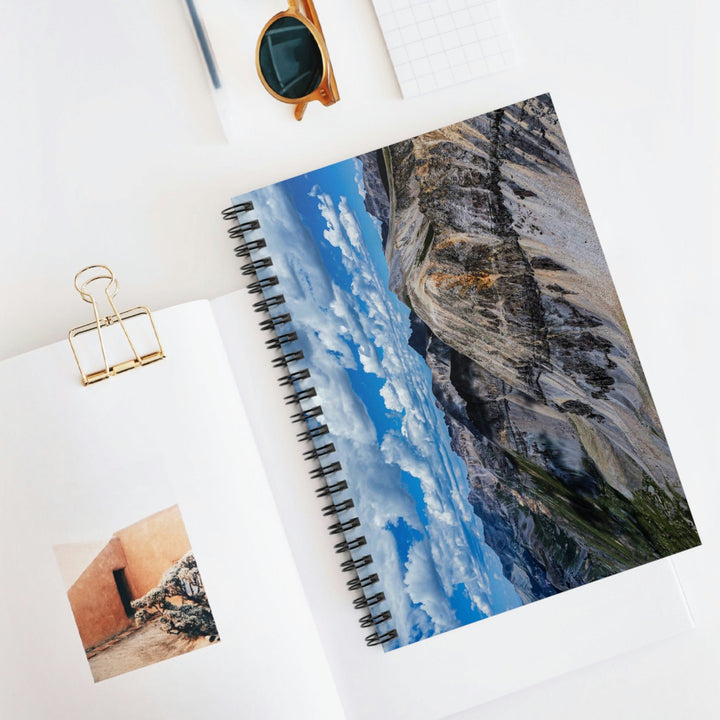 Imogene Pass From the Air - Spiral Ruled Line Notebook - Visiting This World