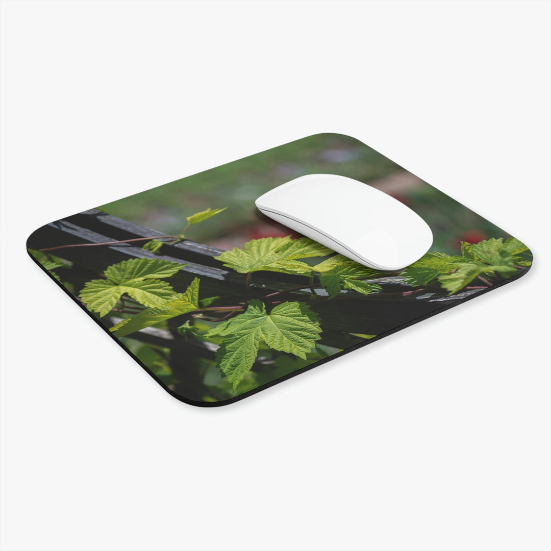 Ivy-Covered Fence - Mouse Pad (Rectangle) - Visiting This World