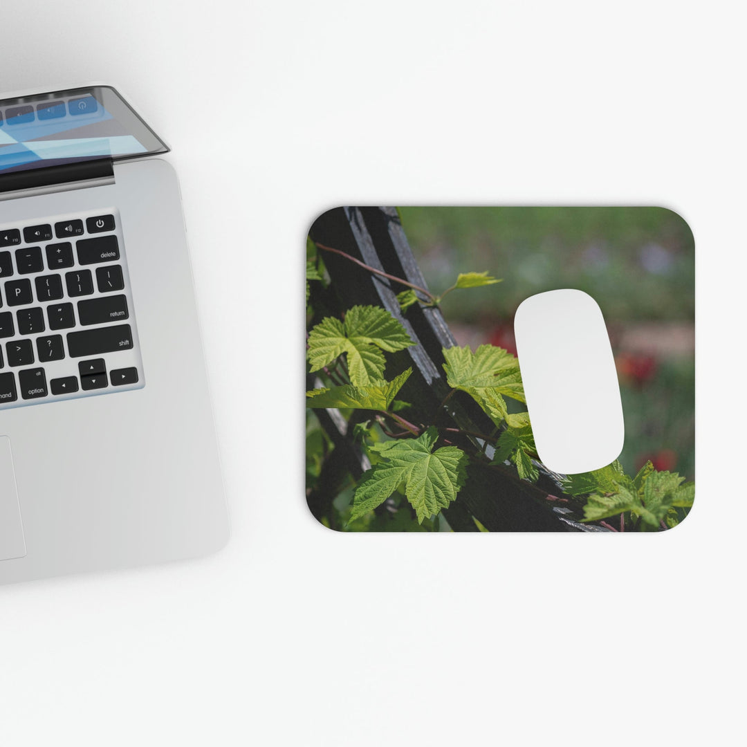 Ivy-Covered Fence - Mouse Pad (Rectangle) - Visiting This World