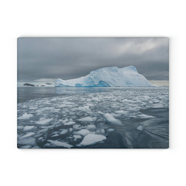 Lane of Ice - Glass Cutting Board - Visiting This World