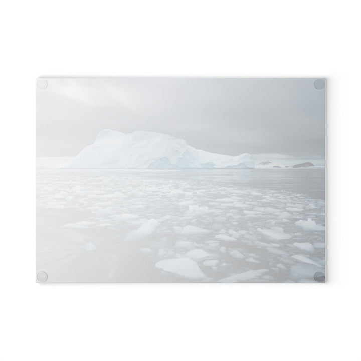 Lane of Ice - Glass Cutting Board - Visiting This World