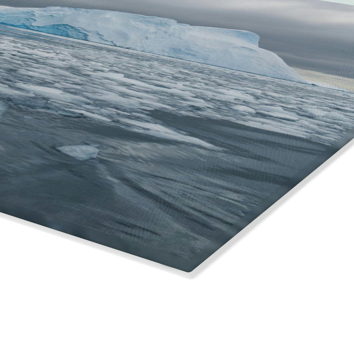 Lane of Ice - Glass Cutting Board - Visiting This World