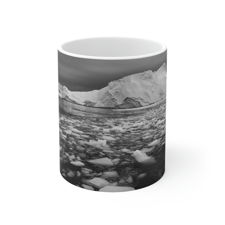 Lane of Ice In Black and White - Ceramic Mug 11oz - Visiting This World