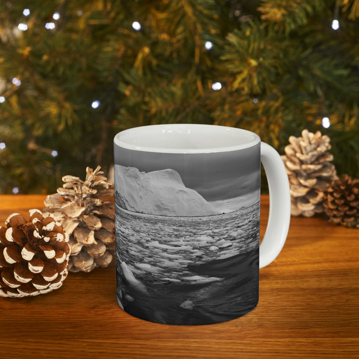 Lane of Ice In Black and White - Ceramic Mug 11oz - Visiting This World