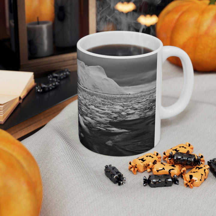 Lane of Ice In Black and White - Ceramic Mug 11oz - Visiting This World