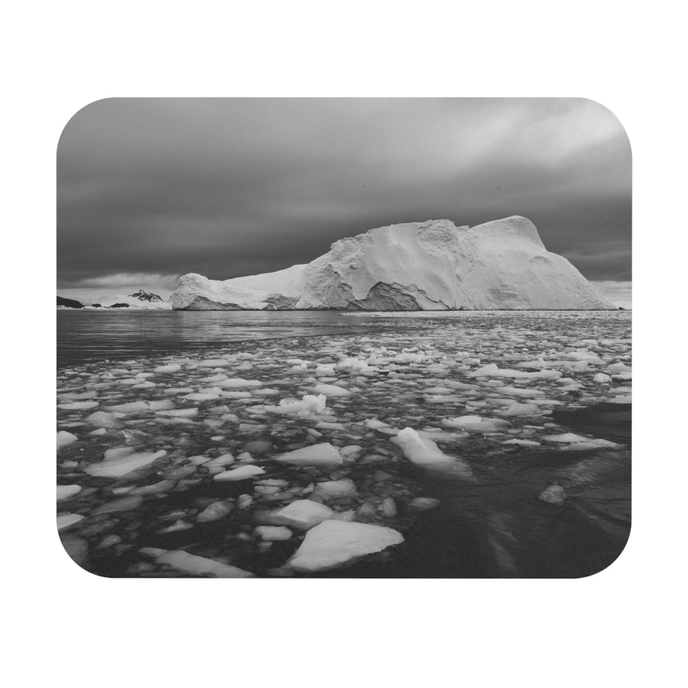 Lane of Ice In Black and White - Mouse Pad (Rectangle) - Visiting This World