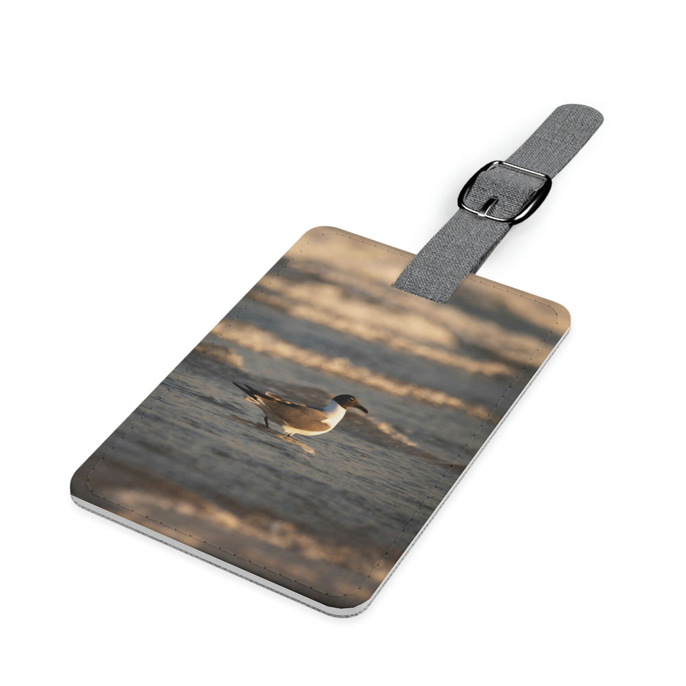 Laughing Gull in the Surf - Luggage Tag - Visiting This World