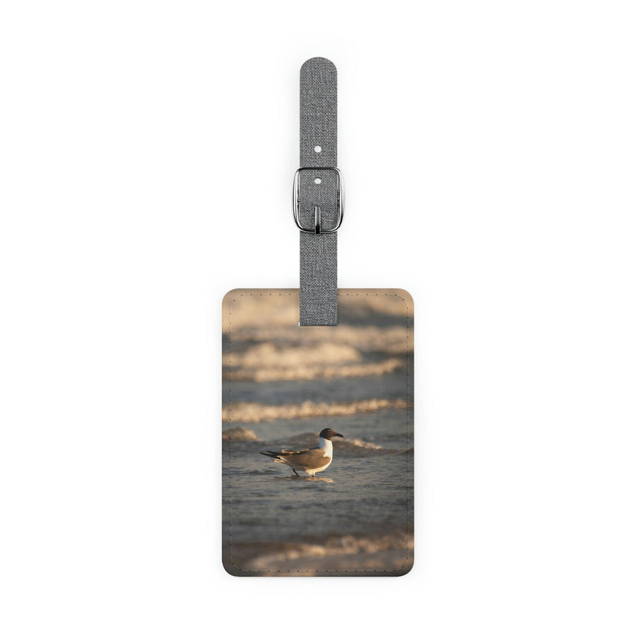 Laughing Gull in the Surf - Luggage Tag - Visiting This World