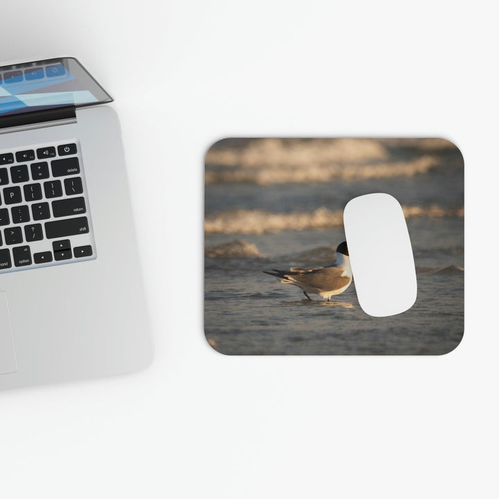 Laughing Gull in the Surf - Mouse Pad (Rectangle) - Visiting This World