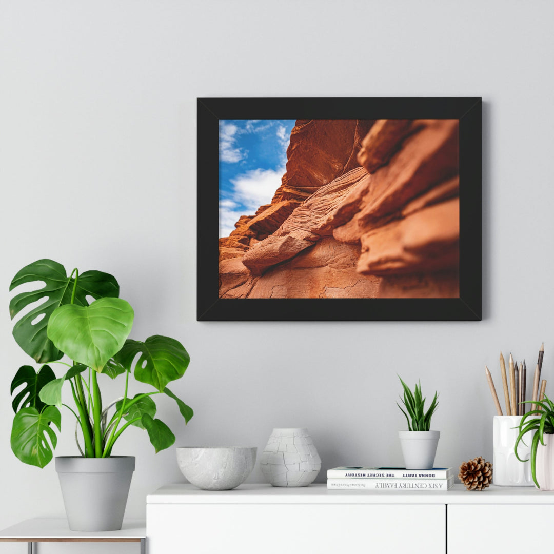 Layers of Rock - Framed Print - Visiting This World