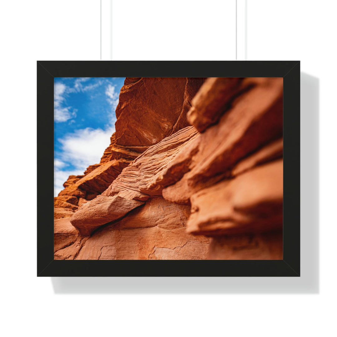 Layers of Rock - Framed Print - Visiting This World