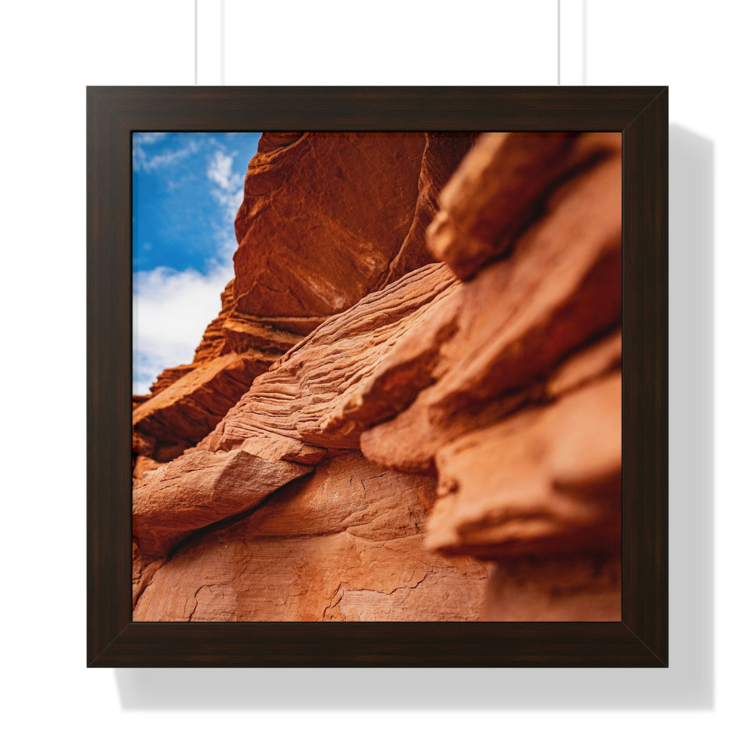 Layers of Rock - Framed Print - Visiting This World