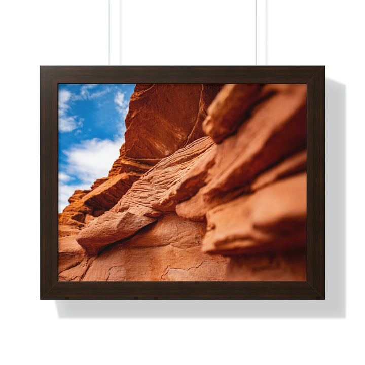 Layers of Rock - Framed Print - Visiting This World