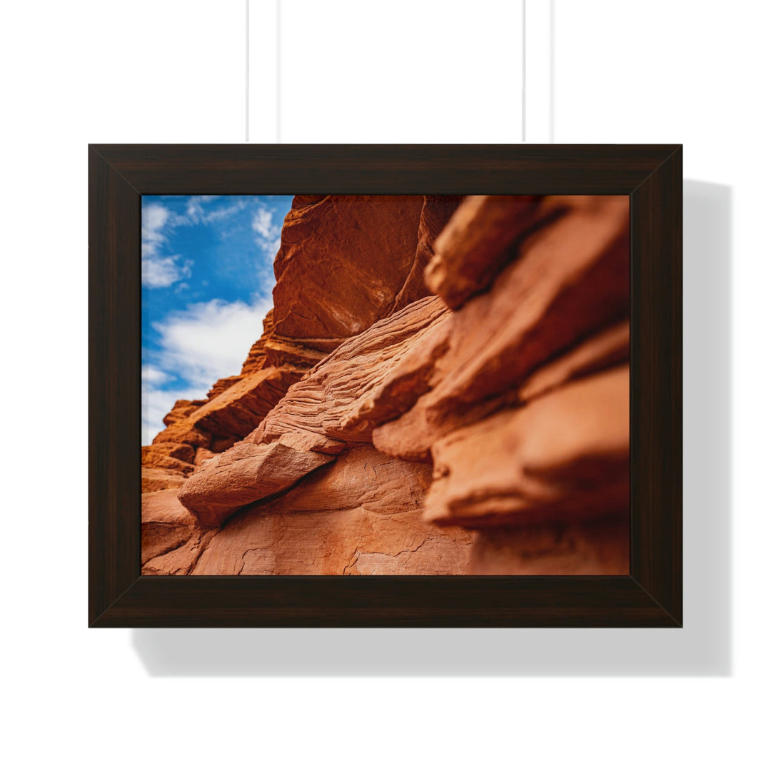 Layers of Rock - Framed Print - Visiting This World