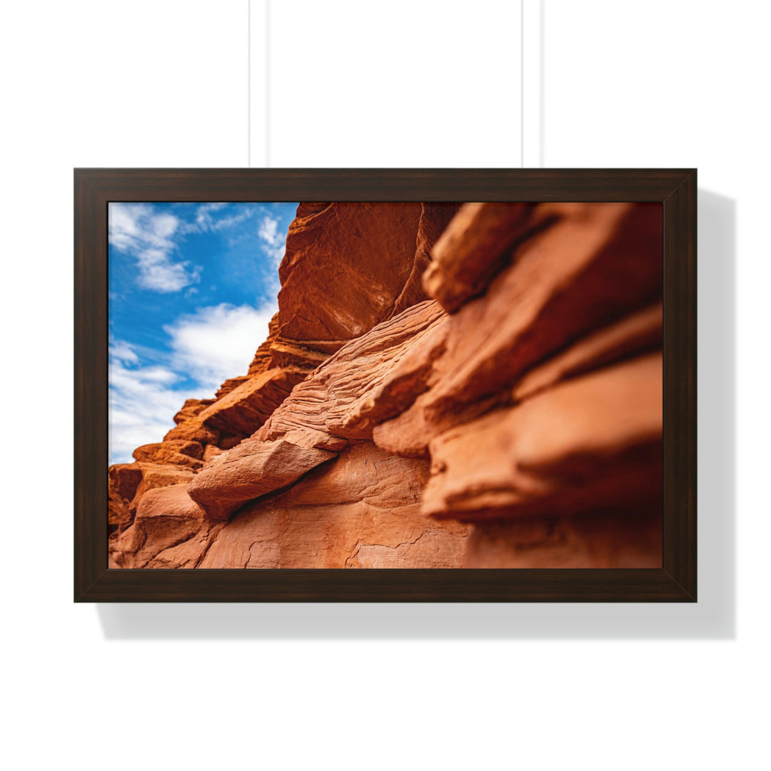 Layers of Rock - Framed Print - Visiting This World