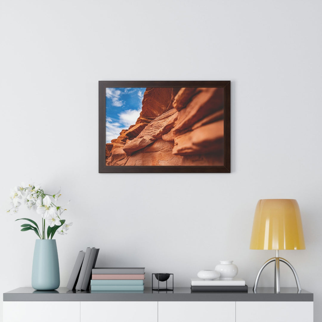 Layers of Rock - Framed Print - Visiting This World