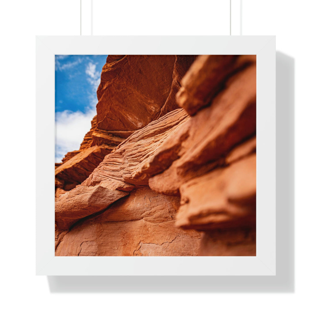 Layers of Rock - Framed Print - Visiting This World