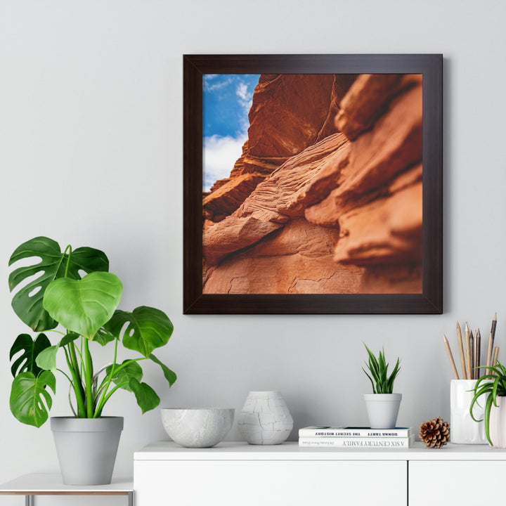 Layers of Rock - Framed Print - Visiting This World