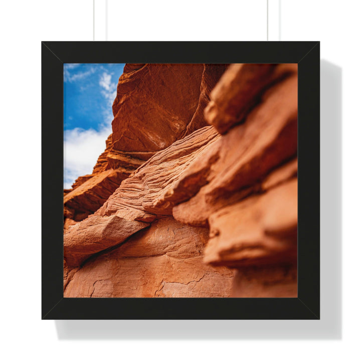 Layers of Rock - Framed Print - Visiting This World