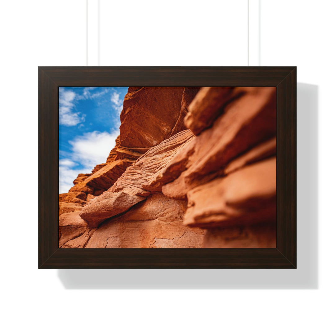 Layers of Rock - Framed Print - Visiting This World