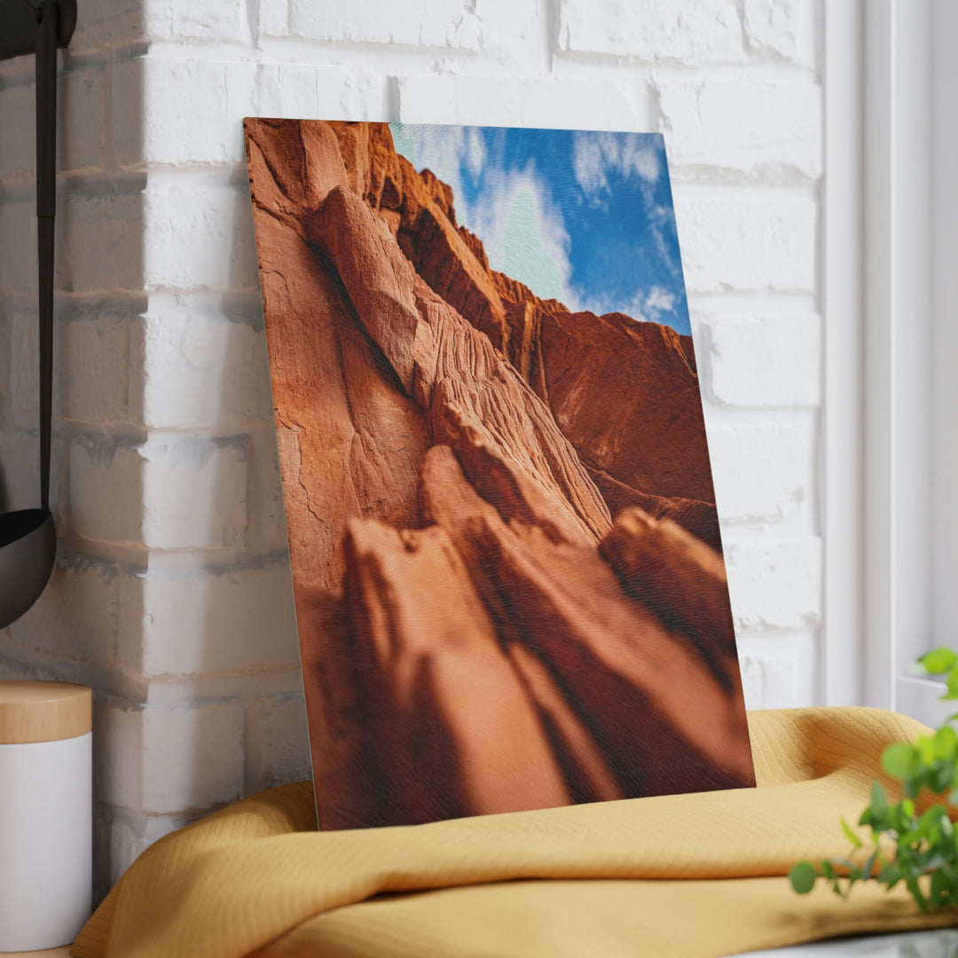 Layers of Rock - Glass Cutting Board - Visiting This World