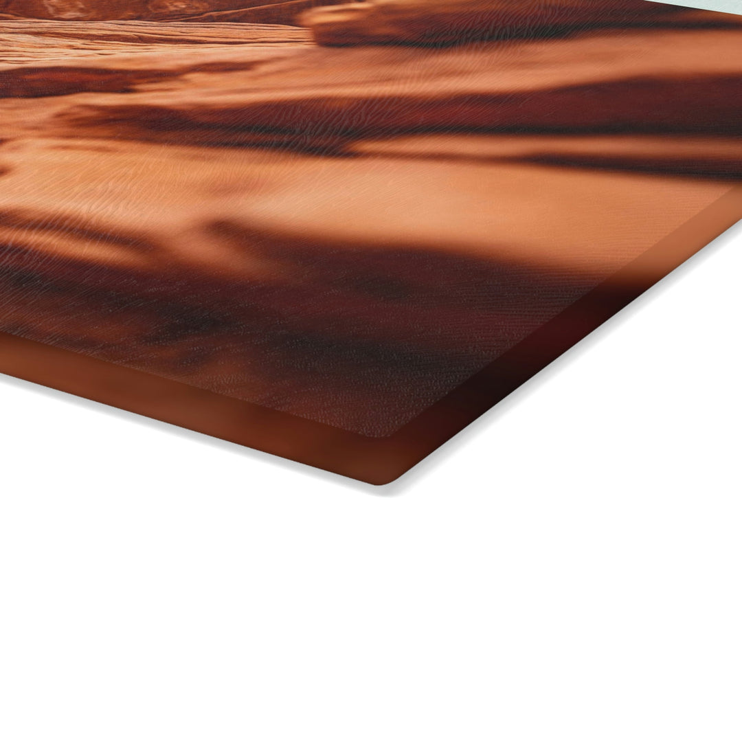 Layers of Rock - Glass Cutting Board - Visiting This World