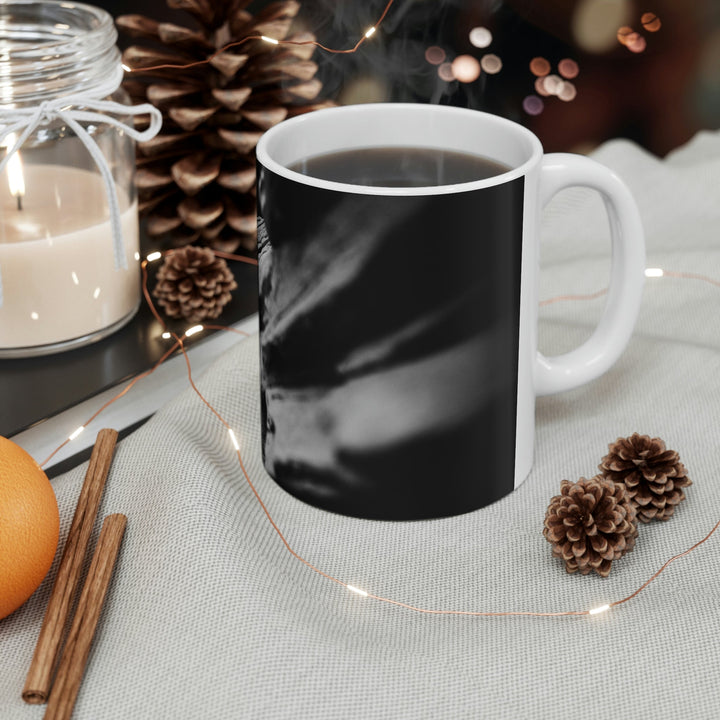 Layers of Rock in Black and White - Ceramic Mug 11oz - Visiting This World