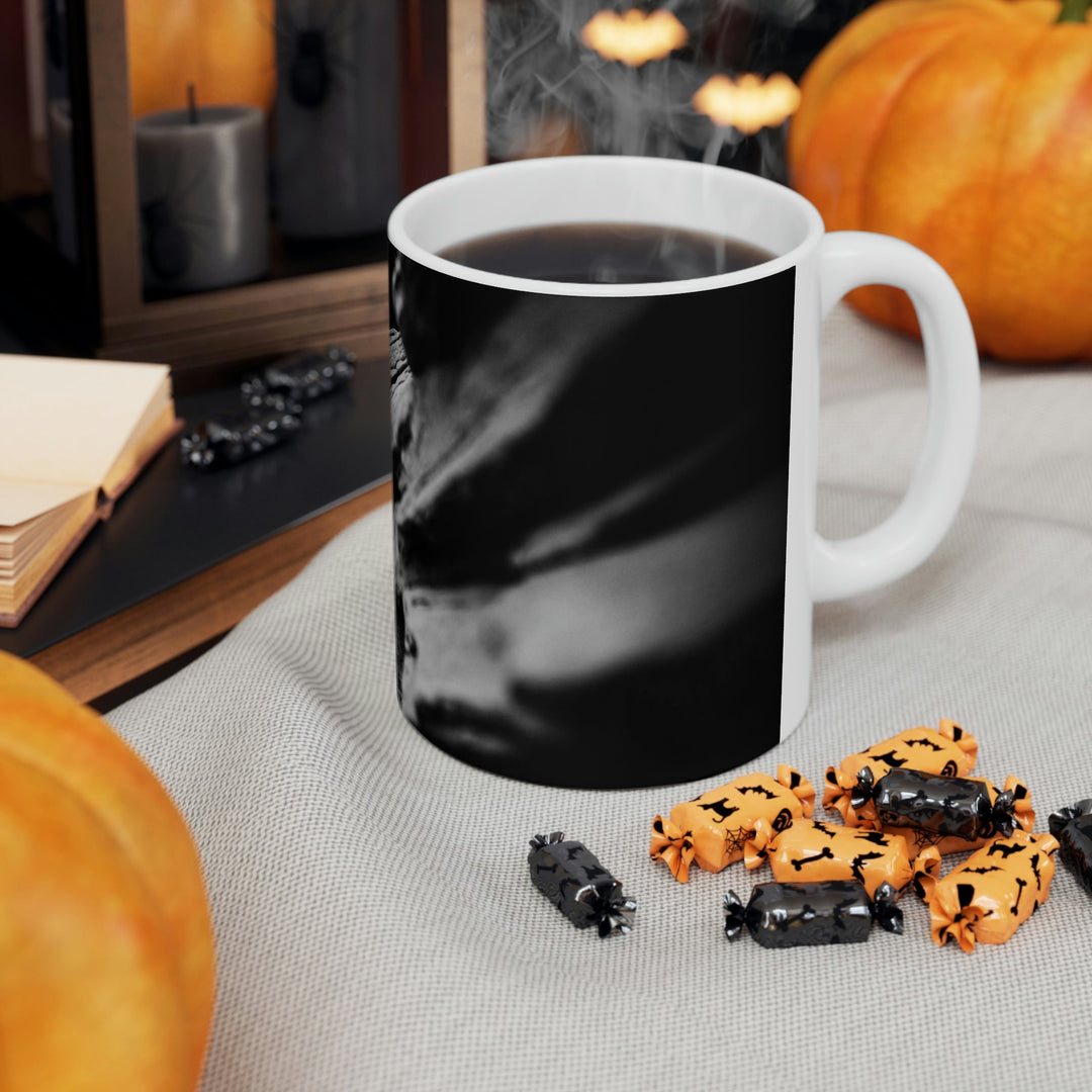 Layers of Rock in Black and White - Ceramic Mug 11oz - Visiting This World