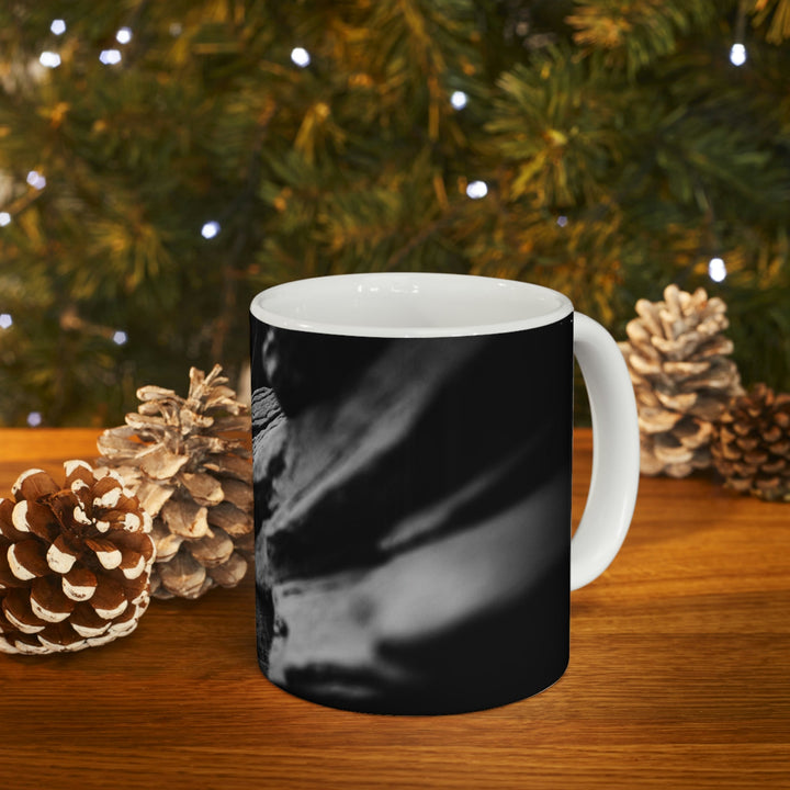 Layers of Rock in Black and White - Ceramic Mug 11oz - Visiting This World