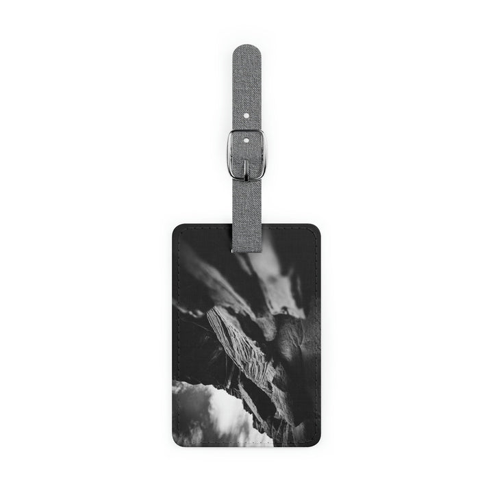 Layers of Rock in Black and White - Luggage Tag - Visiting This World