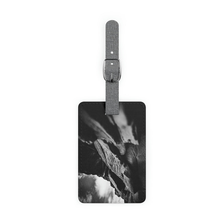 Layers of Rock in Black and White - Luggage Tag - Visiting This World