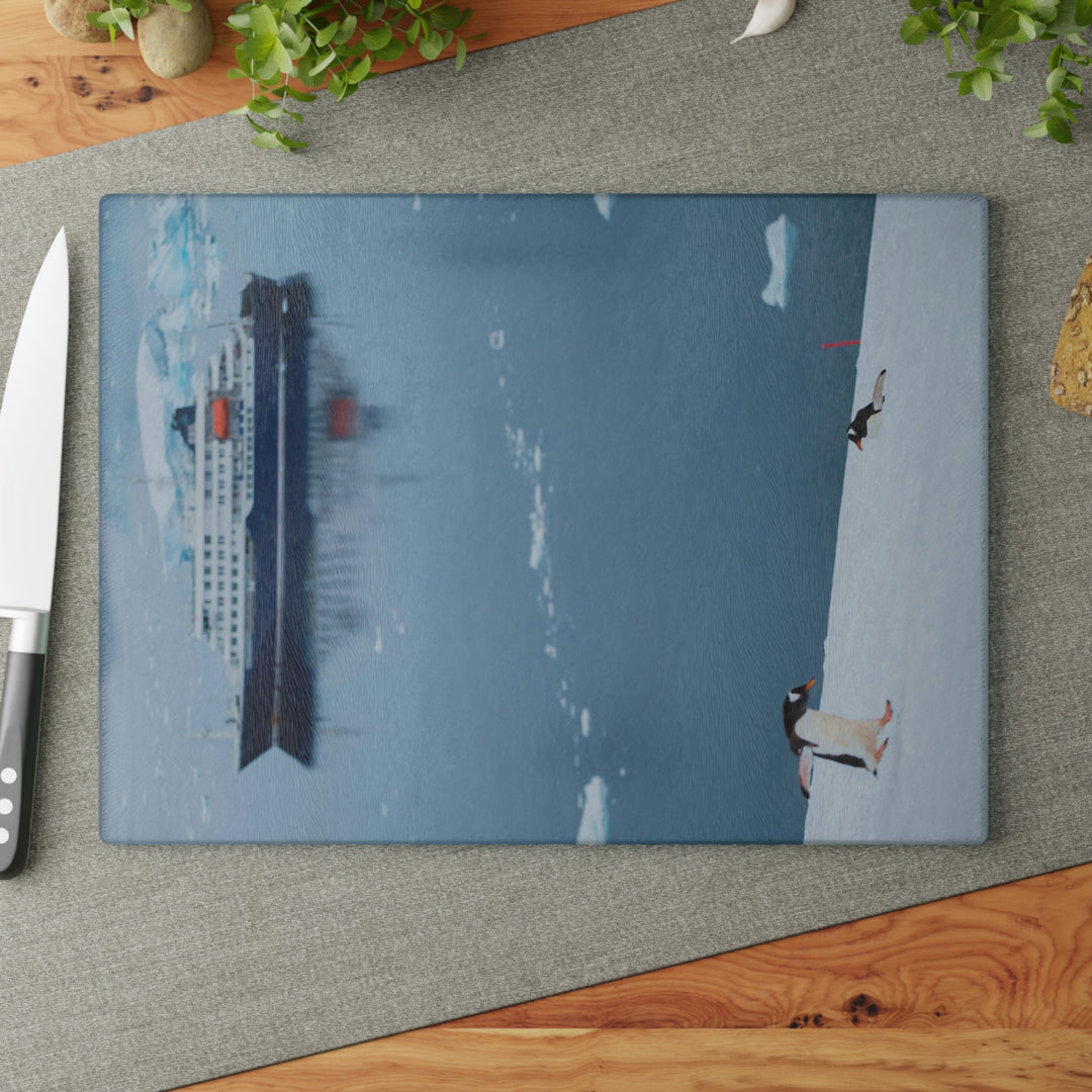 Leaping Journey - Glass Cutting Board - Visiting This World