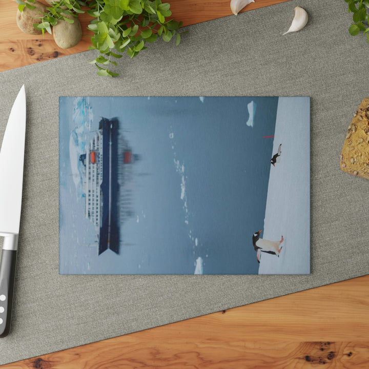 Leaping Journey - Glass Cutting Board - Visiting This World