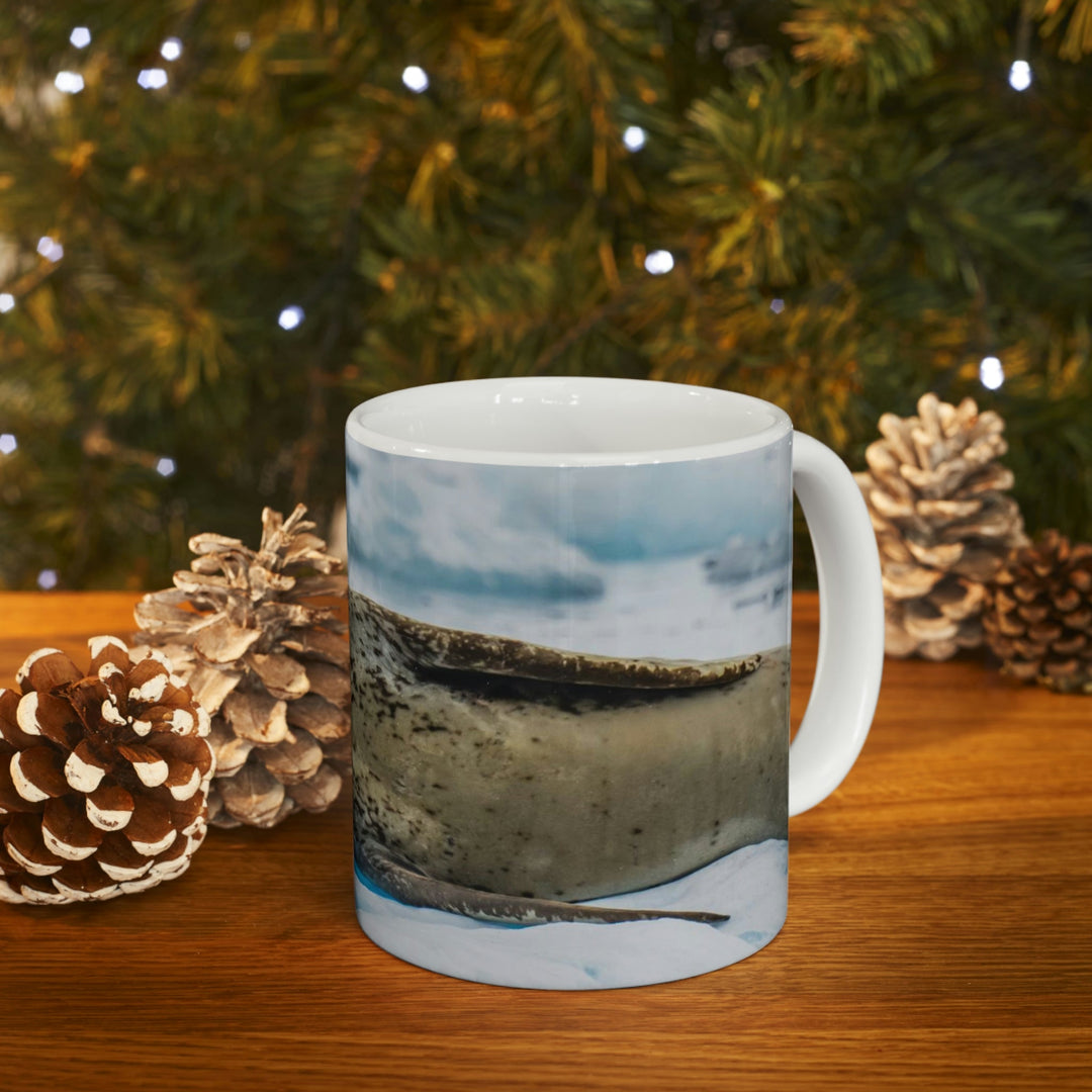 Leopard Seal Relaxing - Ceramic Mug 11oz - Visiting This World