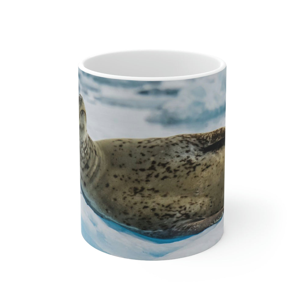 Leopard Seal Relaxing - Ceramic Mug 11oz - Visiting This World