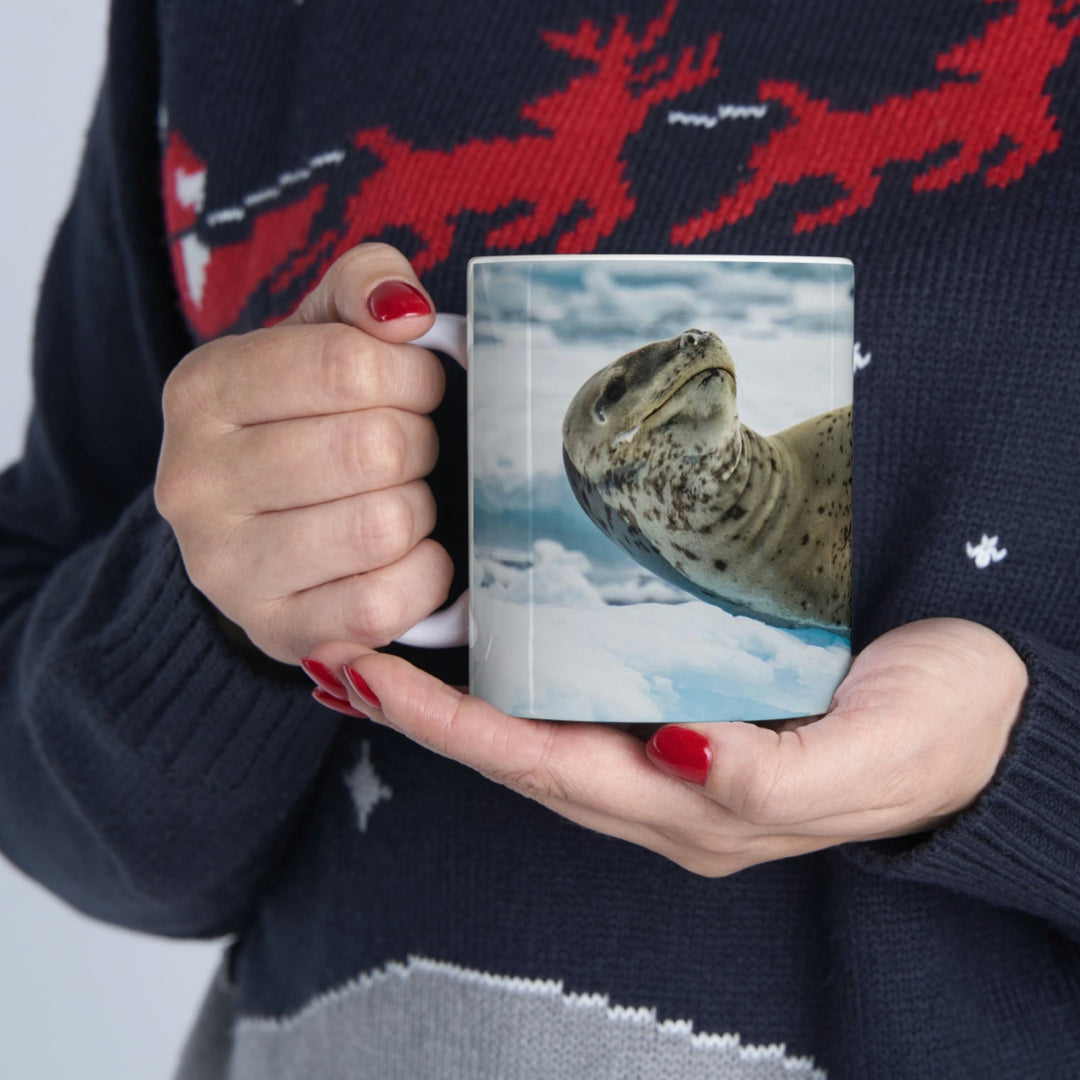 Leopard Seal Relaxing - Ceramic Mug 11oz - Visiting This World