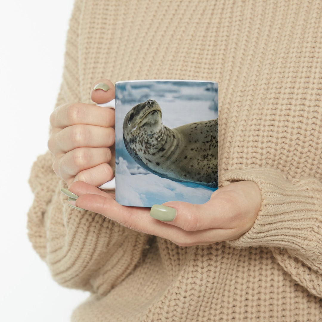 Leopard Seal Relaxing - Ceramic Mug 11oz - Visiting This World