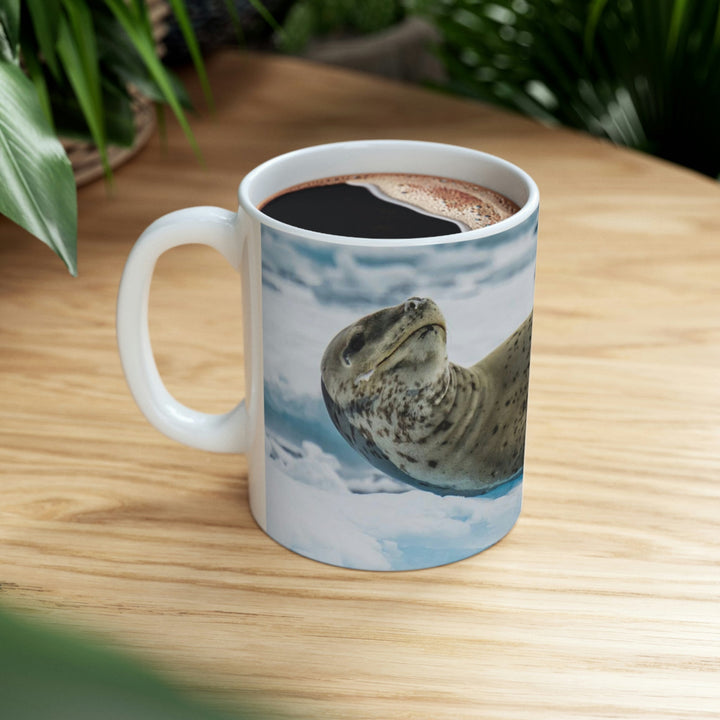 Leopard Seal Relaxing - Ceramic Mug 11oz - Visiting This World