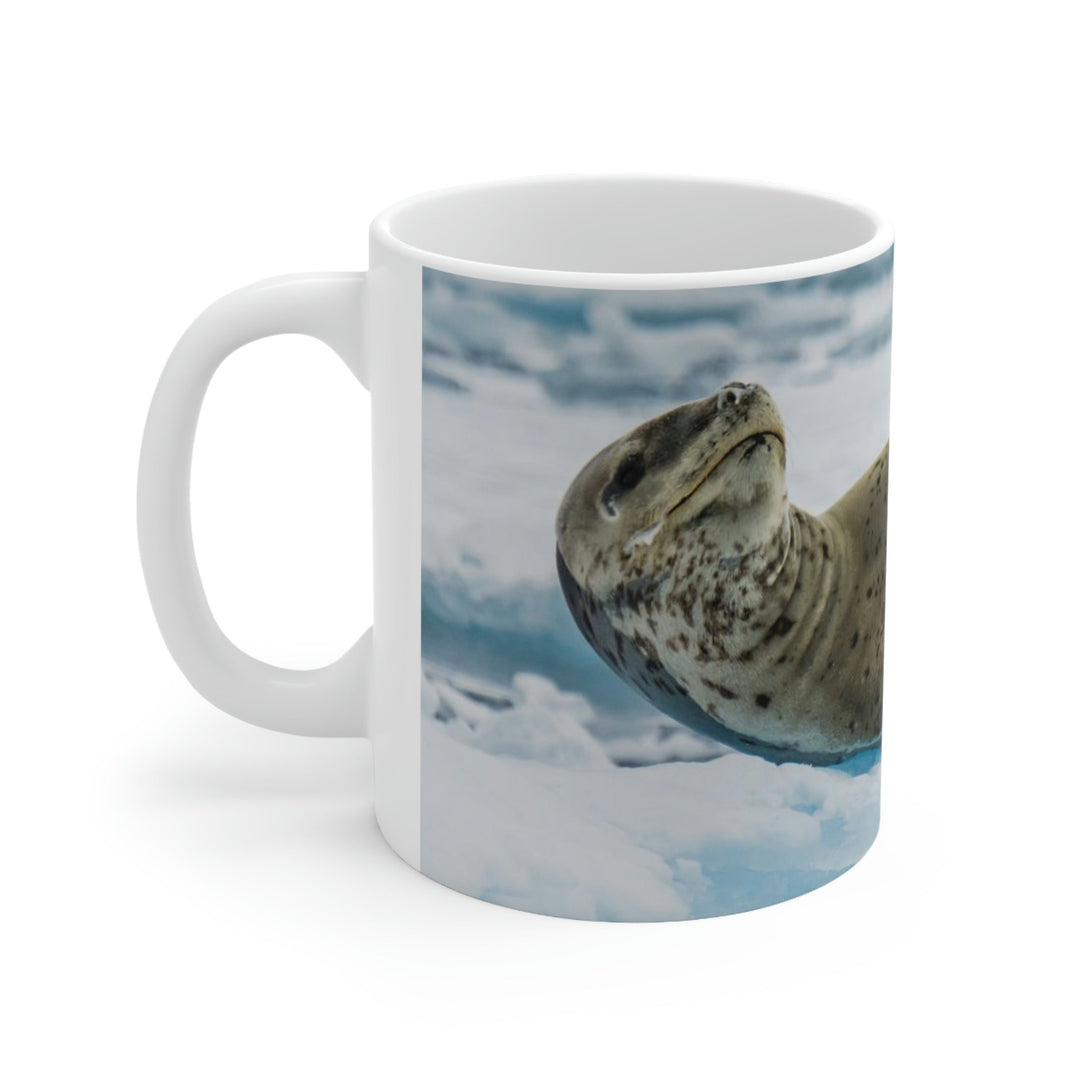 Leopard Seal Relaxing - Ceramic Mug 11oz - Visiting This World