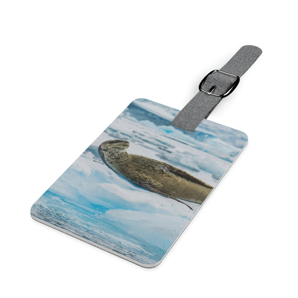 Leopard Seal Relaxing - Luggage Tag - Visiting This World