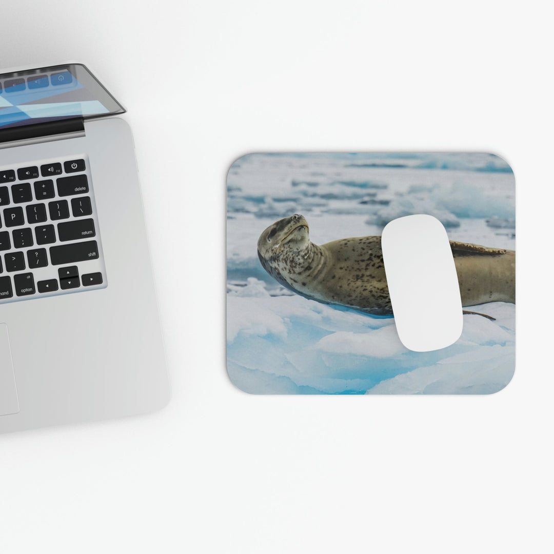 Leopard Seal Relaxing - Mouse Pad (Rectangle) - Visiting This World