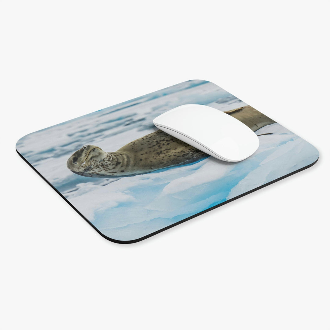 Leopard Seal Relaxing - Mouse Pad (Rectangle) - Visiting This World