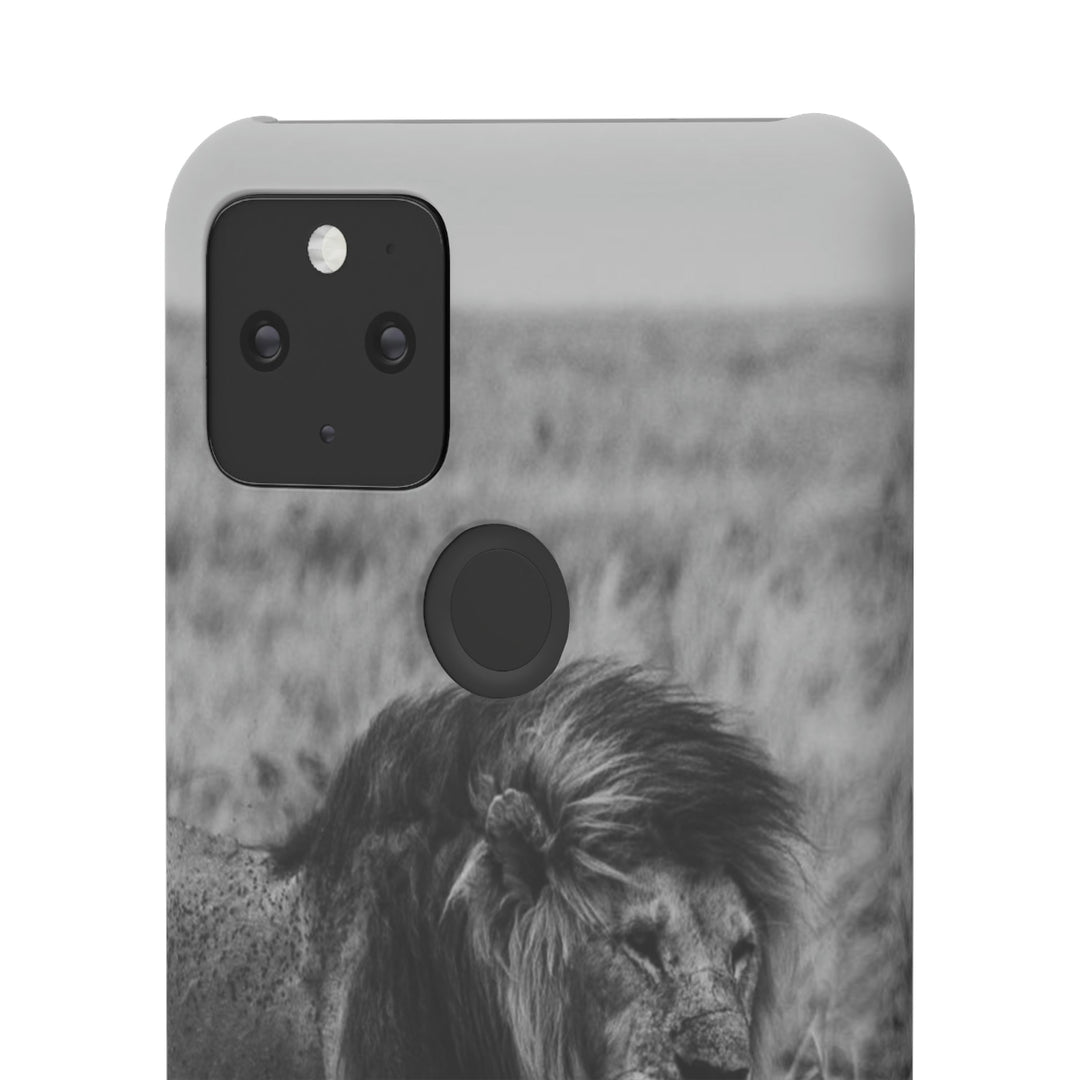 Mating Lions in Black and White - Phone Case - Visiting This World