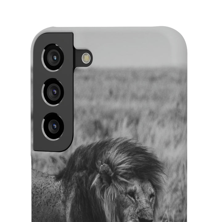 Mating Lions in Black and White - Phone Case - Visiting This World